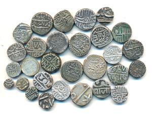 Many different states and denominations, Silver Kori, ½ Kori, ½ Rupee, ¼, 1/5, 1/8 Rupee a