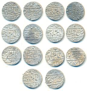Muhammadabad Banaras Mint, Silver Rupee (7), in the name of Shah Alam II, AH 1214/42, 1220