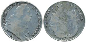 Germany, Bavaria, Patrona, Silver Thaler, 27.45g, 1771 (KM 519). Very fine, Rare.