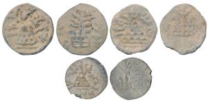 Anandas of Karwar (2nd century BC), Lead, Chutukulanada and Mulananada, obv. eight arch hi