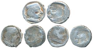 Western Kshatrapas, Kardamaka Family, Silver Drachma (3), Error, Brockage, nice deep and c