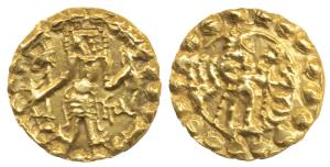 Post Gupta Bengal, Samatata Mainamati region, Eastern Bengal, (c. 675-700), Shriya, Gold S