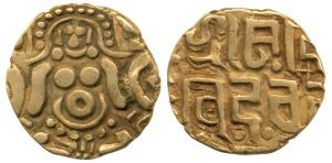 Gahadavalas of Kanauj, Govinda Chandradeva, Gold 4 ½ Masha, 3.97g, obv. goddess Lakshmi se