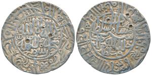 Sher Shah Suri (AH 945-952, 1538-1545 AD), Silver Rupee, 11.35g, Mintless type, legend wit