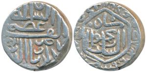 Nasir al din Mahmud Shah I, Silver Tanka, 11.32g, unlisted in Goron & Goenka, for ½ Tanka 