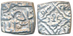 Nazuk (Nadir) Shah (2nd Reign: AH 947-953, 1540-1546 AD), Silver Square Sasnu, 6.17g, Kash