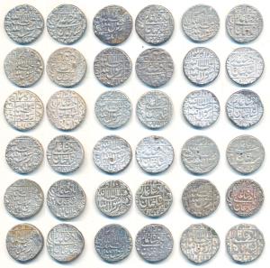Shah Jahan, Silver Rupee (18), Surat Mint, RY 15, 16, 21, 23, 26, AH 1059/32, 1045, 1053/1