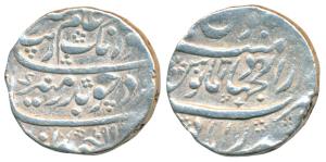 Aurangzeb, Silver Rupee, 11.16gm, Dar al-Jihad Hyderabad Mint, AH 1099/31 (KM 300.31). Ver