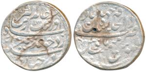 Aurangzeb, Silver Rupee, 10.60g, Dar ul-Khilafat Shahjahanabad Mint, AH 107X (KM 300.81). 