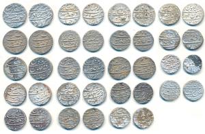 Aurangzeb, Silver Rupee (19), Ahmedabad, AH 1074/7; Mustaqir al-Khilafat Akbarabad; Dar-al