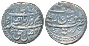 Farrukhsiyar, Silver Rupee, 11.05g, Tatta Mint, AH 1125/Ahd, complete mint name at bottom 