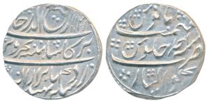 Rafi ud-Darjat, Silver Rupee, 11.42g, Gwalior Mint, AH 1131/Ahd, complete mint name at bot