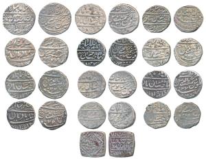 Mughal, Muhammad Shah, Silver Rupee (4), Dar-ul-Khilafat Shahjahanabad Mint, AH 116X/31, R
