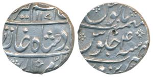 Alamgir II, Silver Rupee, 11.13g, Narwar Mint, AH 1171/4 (KM 460.37). Edge knock at bottom