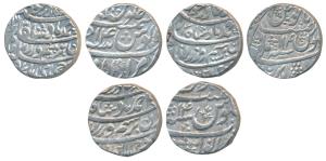 Ahmed Shah Durrani (AH 1160-1186; 1747-1772 AD), Silver Rupee (3), Anwala Mint, sword as m