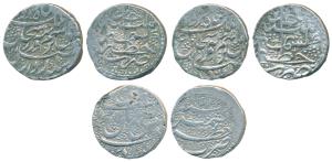 Silver Rupee (3), Shuja al-Mulk (2), Kashmir Mint, RY Ahd; Mahmud Shah, Kashmir Mint, AH 1