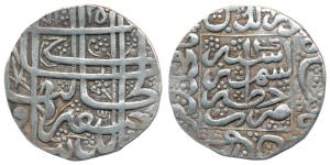 Ata Muhammad Bamizai Khan (AH 1223-1228; 1808-1813 AD), Silver ¼ Rupee, 2.79g, Kashmir Min
