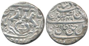 Nasir-ud-din Haider (AH 1243-1253; 1827-1837 AD), Silver Rupee, 11.06g, Dar-us-Sultanate L