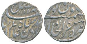 Jawahir Singh (AH 1177-1182; AD 1763-1768), Silver Rupee, 11.25g, Mustaqir al-Khilafat (Ak