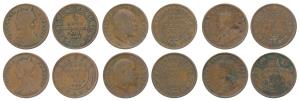 Copper ¼ Anna (6), Bikaner, Ganga Singh, with the nameand portrait of Victoria, 1895 AD; D