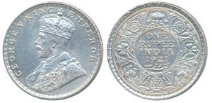 George V, Silver Rupee, 1921, Bombay Mint. Uncirculated.