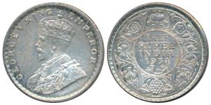George V, Silver ½ Rupee, 1934, Calcutta Mint, (Prid 334). About Uncirculated.