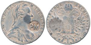 Portuguese Mozambique, Carlos I (1889-1908), Austria, Maria Theresa, Silver Taller, initia