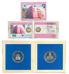 State Bank of Bikaner and Jaipur, Silver Medallion, 50g, to commemorate 100% computerizati