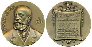 Camille Saint-Saens (1835-1924), French Composer and Organist, Bronze Medallion, obv. Port