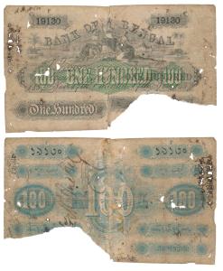 Bank of Bengal, Rupees 10, Type 10, Calcutta, hand signed cut at bottom, dated 17 November