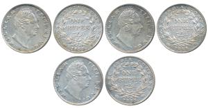 William IV, Silver Rupee, 1835, Bombay Mint, No initials, B / II, Bud leaves, 20 Berries, 