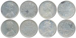 Victoria Empress, Silver Rupee, 1888, Calcutta Mint, C3 / I / C incuse, (Prid 129); Bombay