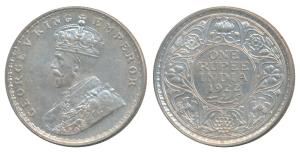 George V, Silver Rupee, 1922, Bombay Mint, (Prid 228). Uncirculated.