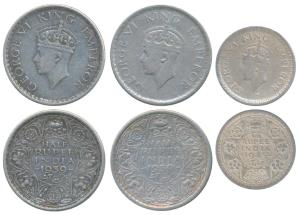 George VI, Silver ½ Rupee, 1939, (2), Calcutta Mint, 2nd head, A / I / No dot (Prid 364); 
