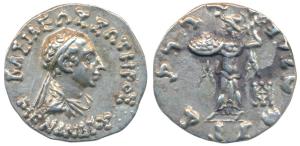 Indo-Greeks, Menander I (c. 160-145 BC), Silver Drachm, 2.45g, Bilingual series, obv. diad