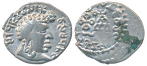 Satavahanas, Vasisthiputra Sri Pulumavi (78-114 AD), Silver Drachma, 2.07g, obv. bust of t
