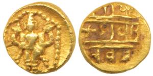 Vijayanagar, Venkitapati Raya III (c. 1630-1641 AD), Gold ½ Pagoda, 1.71g, TirupatiBalaji 