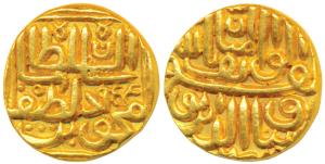 Nasir al-Din Mahmud Shah III (AH 944-961; 1537-1553 AD), Gold Tanka, 11.96g, AH 955, date 