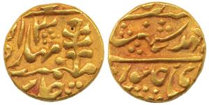 Man Singh II (AH 1341-1369; 1922-1949 AD), Gold Mohur, 10.8 g, with the name of George V, 