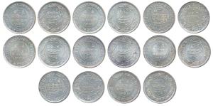 Khengarji III, Silver 5 Kori (8), in the name of Victoria, Edward VII, George V and VI. VS