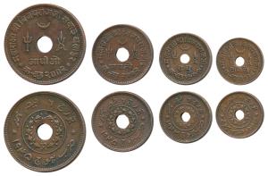 Vijayarajji (VS 1998-2004, 1942-1948 AD), Copper Adhio, Payalo, Dhabu and Dhinglo, all dat