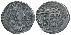 Goa, Joao V (1706-1750 AD), Silver Pardao, 5.87g, 1742, obv. diademed head to right with d