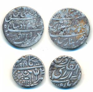 Assorted lot, Muhammadabad Banaras Mint, Silver Rupee, 11.32g, in the name of Shah Alam II