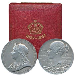 Victoria’s Diamond Jubilee Medal, Silver, 83.71g, 55mm, 1837-1897, matured bust of the Que