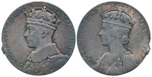 George VI Coronation Medal, Silver, 83.94g, 12th May 1937, obv.crowned bust of George VI, 