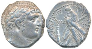 Phoenicia, Tyre (126/5 BC - 65/6AD), Silver Shekel, 13.94g, Dated CY 144 that is AD 18/9, 