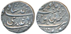 Muhammad Shah(AH 1131-1161; 1719-1748 AD), Silver Rupee, 11.31g, Firoznagar Mint, AH 1159/