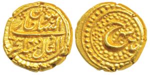 Tipu Sultan, Gold Pagoda, 3.43g, Patan Mint, AM 1200/4, complete Mint name, RY and Persian
