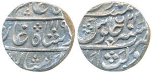 Nizam Ali Khan (AH 1175-1218; 1761-1803 AD), Silver Rupee, 11.11g, Daulatabad Mint, in the