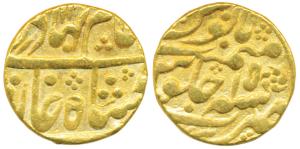 Mughal Issue, Gold Mohur, 10.8g, Sawai Jaipur Mint, in the name of Alamgir II, RY 15 (KM 2